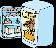 Image from Print Artist Platinum software, version 23, Bonus Graphics CD. missing: ../jpgs/4-images-print-drawings/REFRIGERATOR 01.jpg